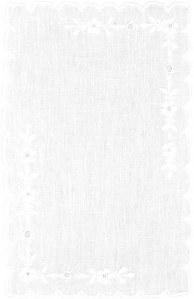 Fiorellini Hand-Embroidered Linen Cocktail Napkins