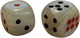 vintage onyx dice