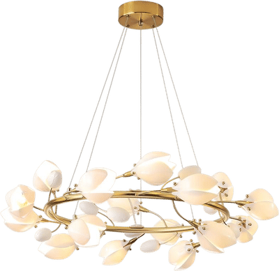 Porcelain Magnolia Chandelier