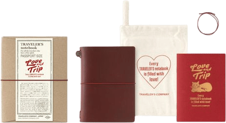 TRAVELER'S Company Passport Size Love and Trip