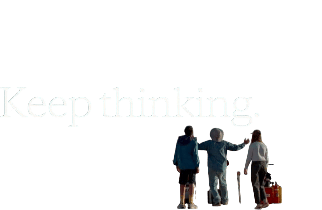 Claude 'Keep Thinking' Advertisement
