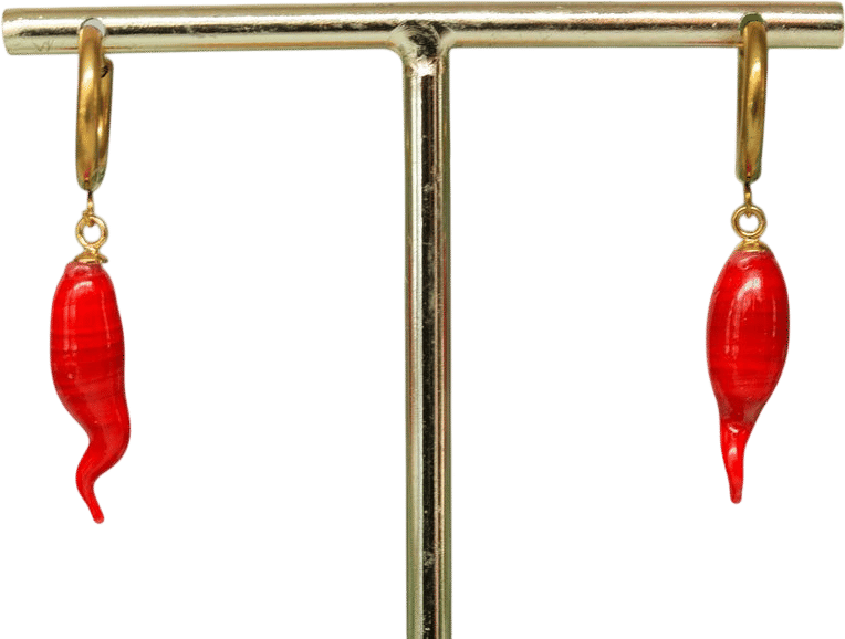 Chili Hoop Earrings by It's Mur
