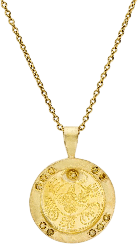 Ottoman Coin Yellow Gold Necklace