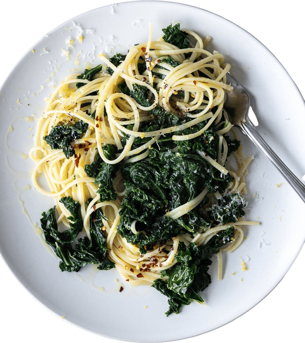 Lemony Garlicky Kale Pasta...plus LIMAS!