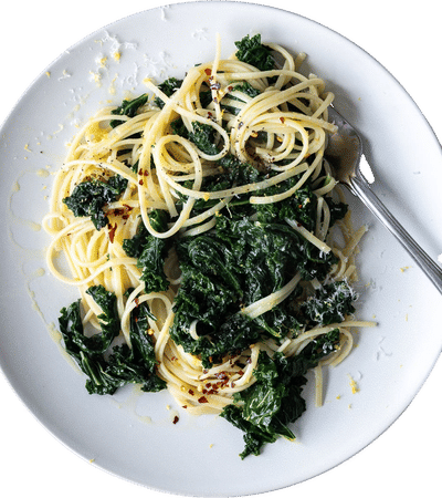 Lemony Garlicky Kale Pasta Recipe