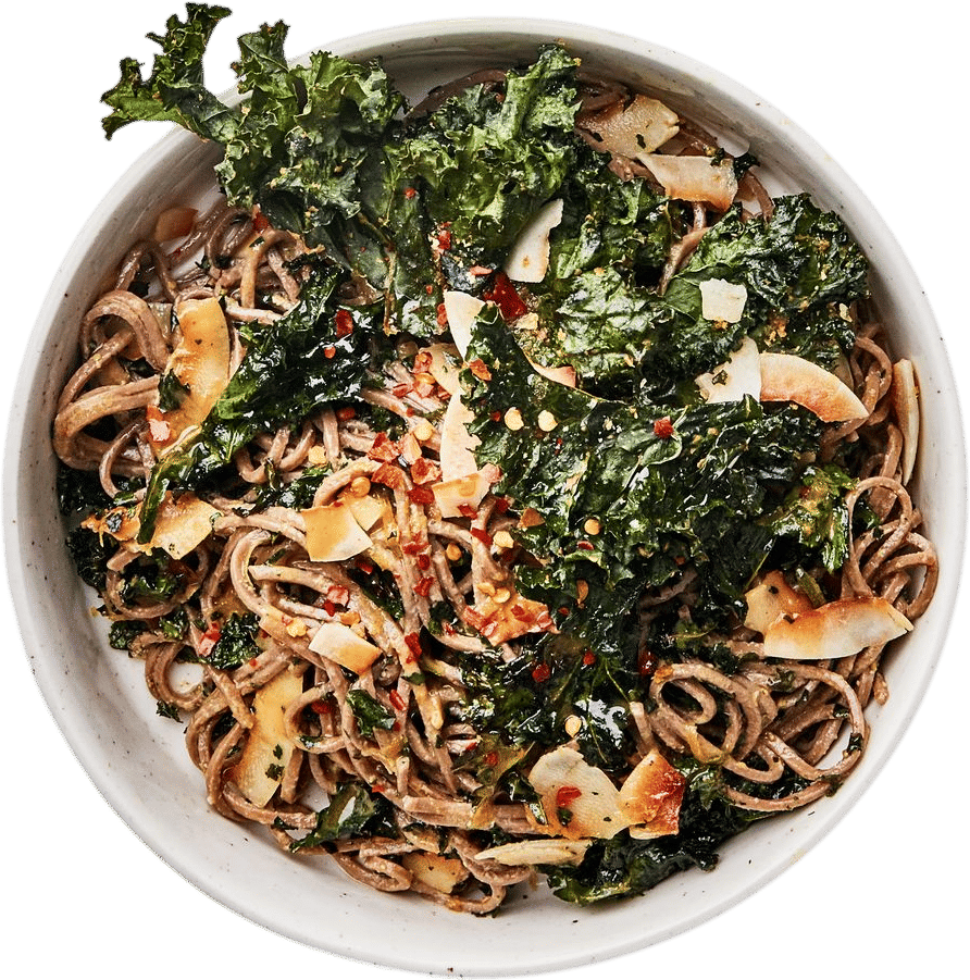 Soba Noodles With Crispy Kale