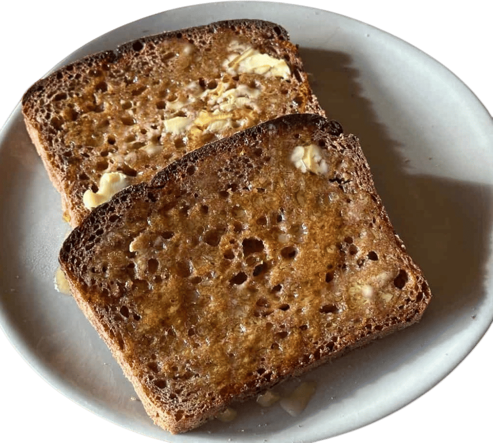 Buttered toast