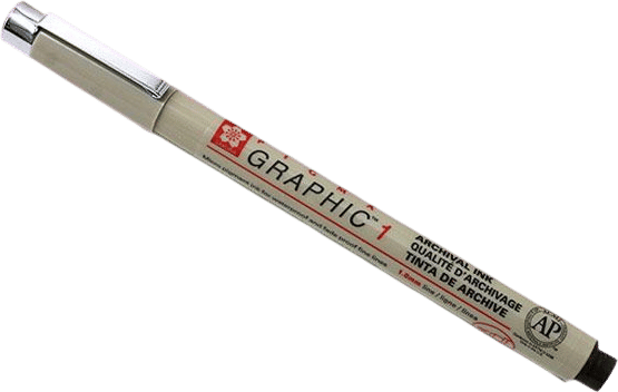 sakura pigma graphic pen brown ink