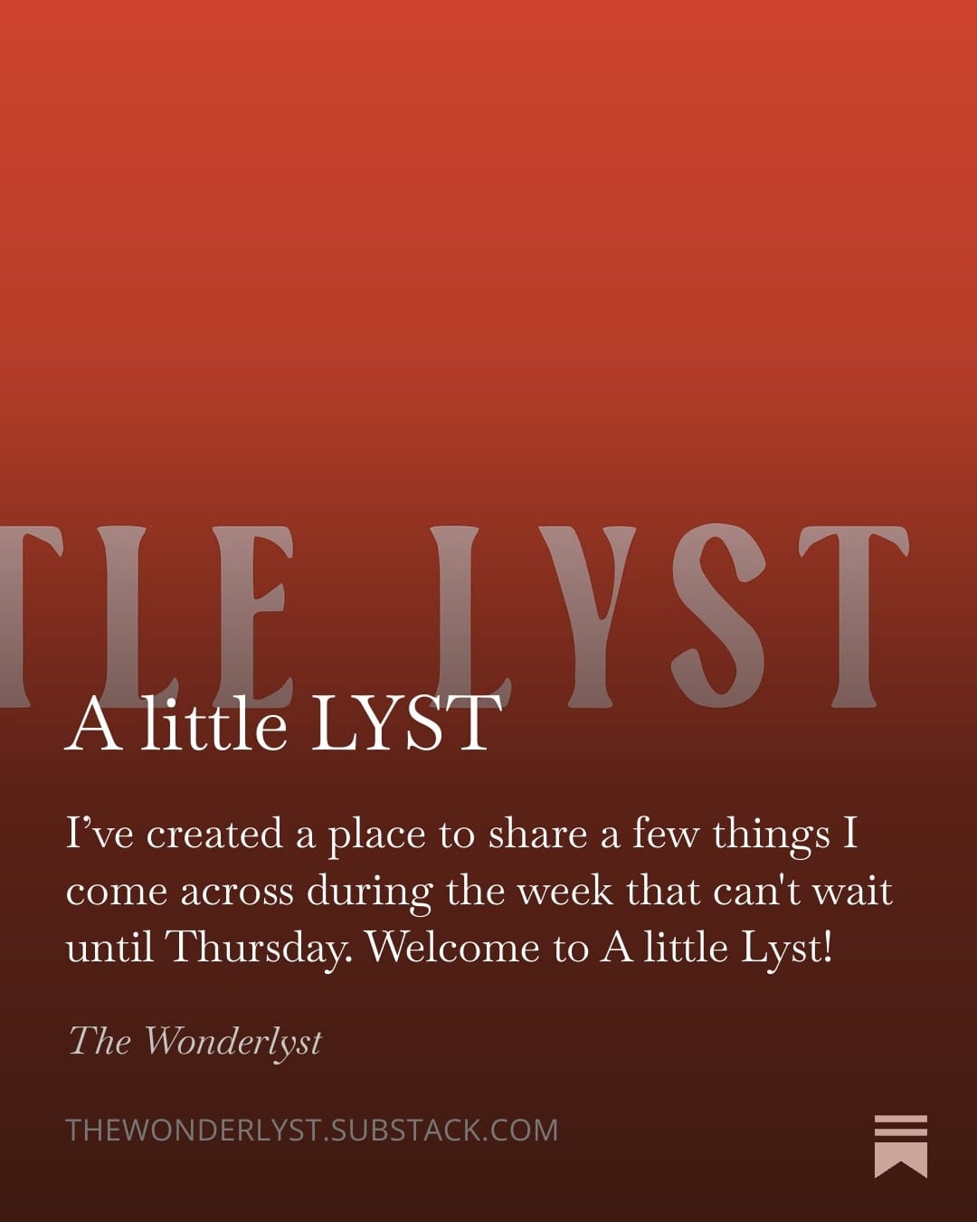 A little Lyst