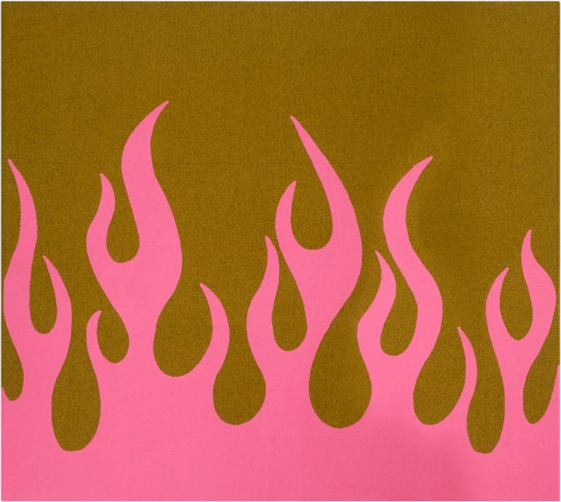 Sylvie Fleury Flame Cashmere Blanket (79in/2m)