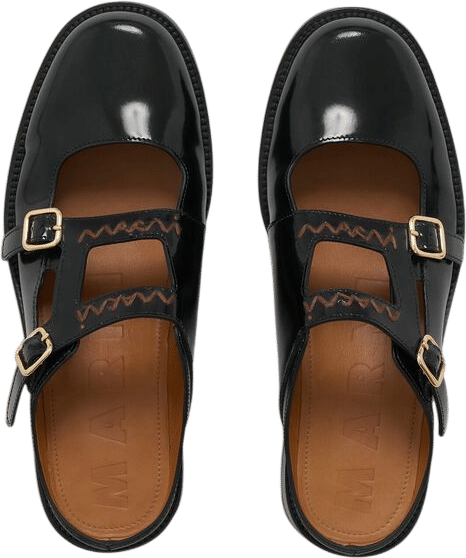 Bambi 3.0 Black Leather Sabot