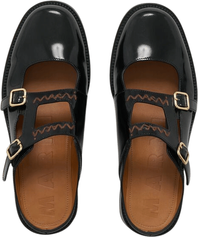 Bambi 3.0 Black Leather Sabot