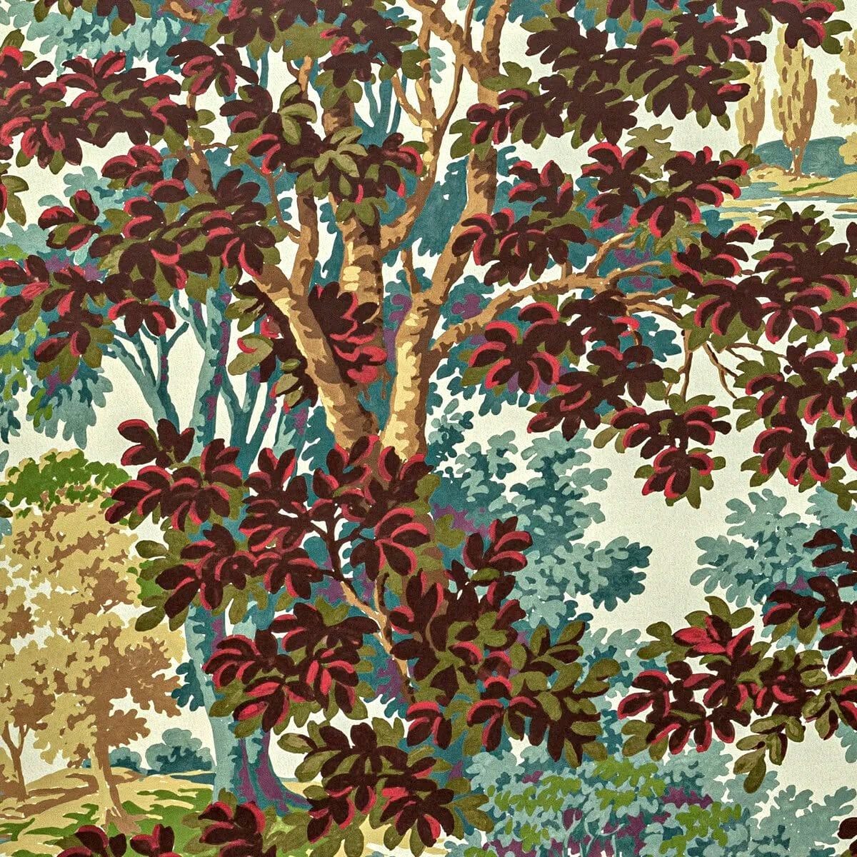 Lee Jofa Woodland Paper Multi Wallpaper