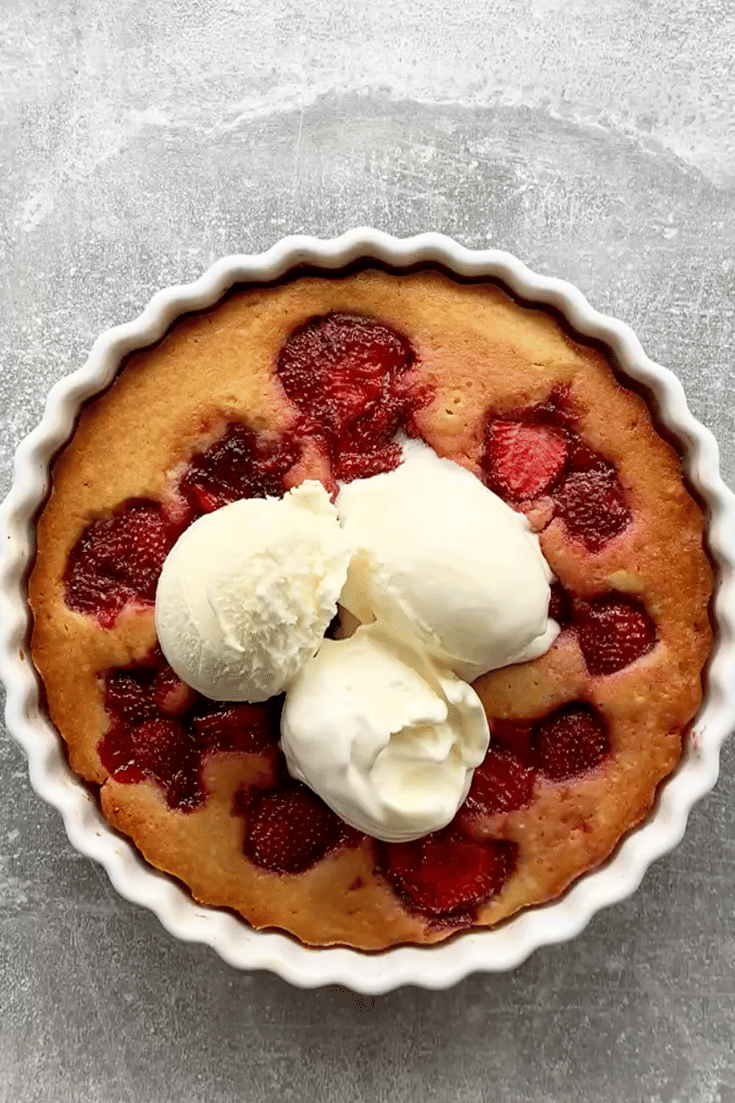 strawberry spoon cake