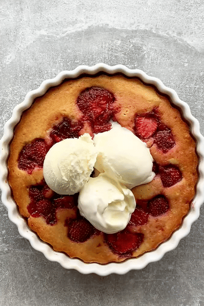 Strawberry Spoon Cake Recipe