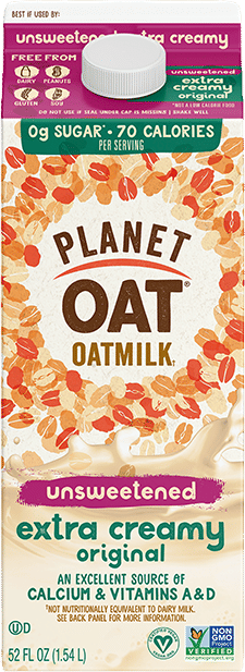Planet Oat Extra Creamy Unsweetened oat milk