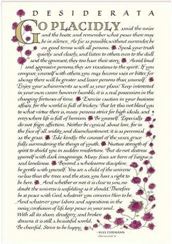 desiderata by Max Ehrmann