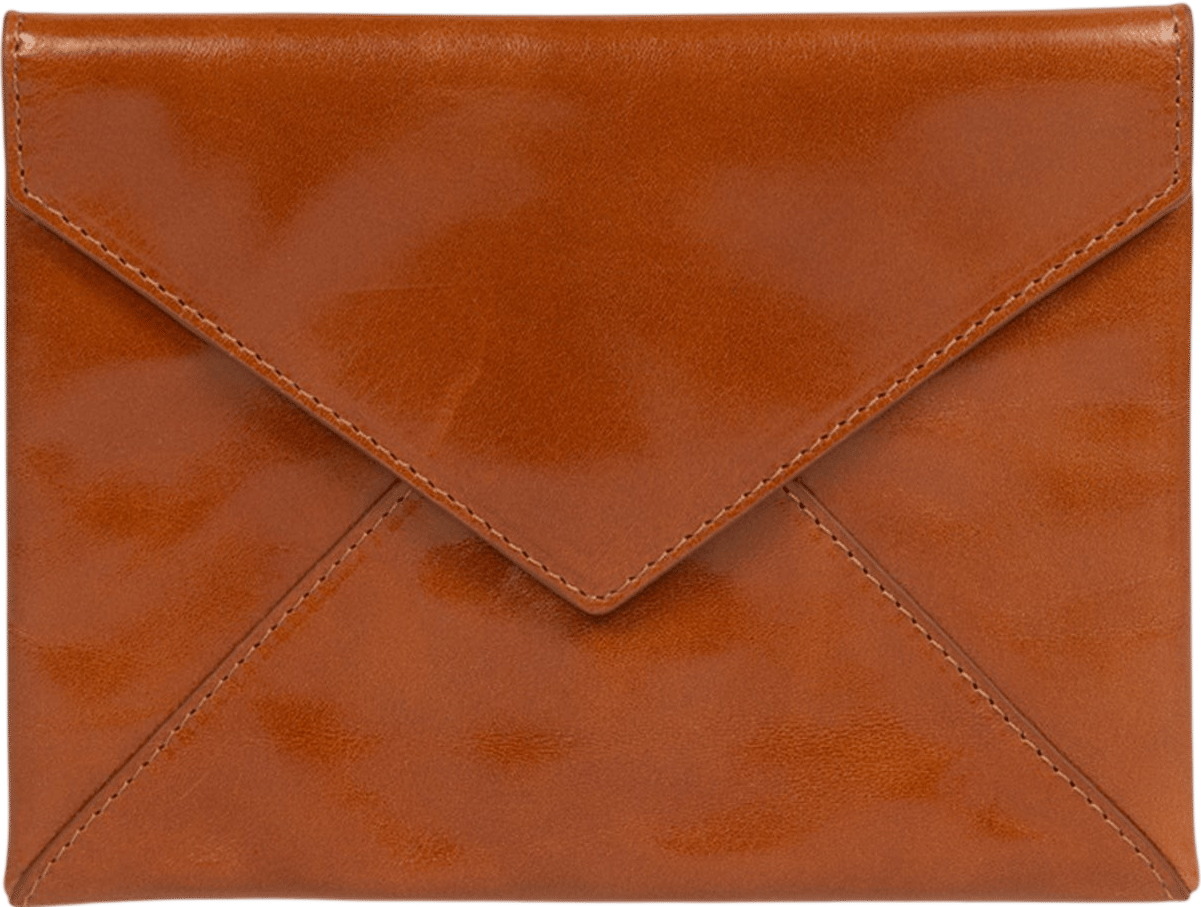 Leather envelope pouch