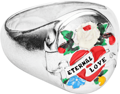 Eternal Love Locket Signet Ring