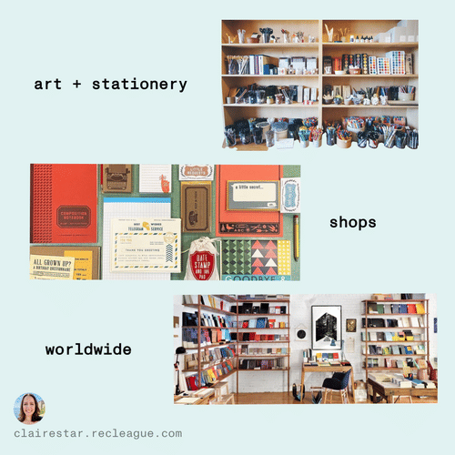 art + stationery shops