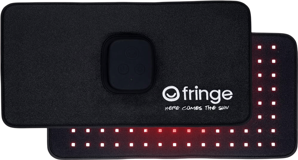 Fringe red light therapy mat