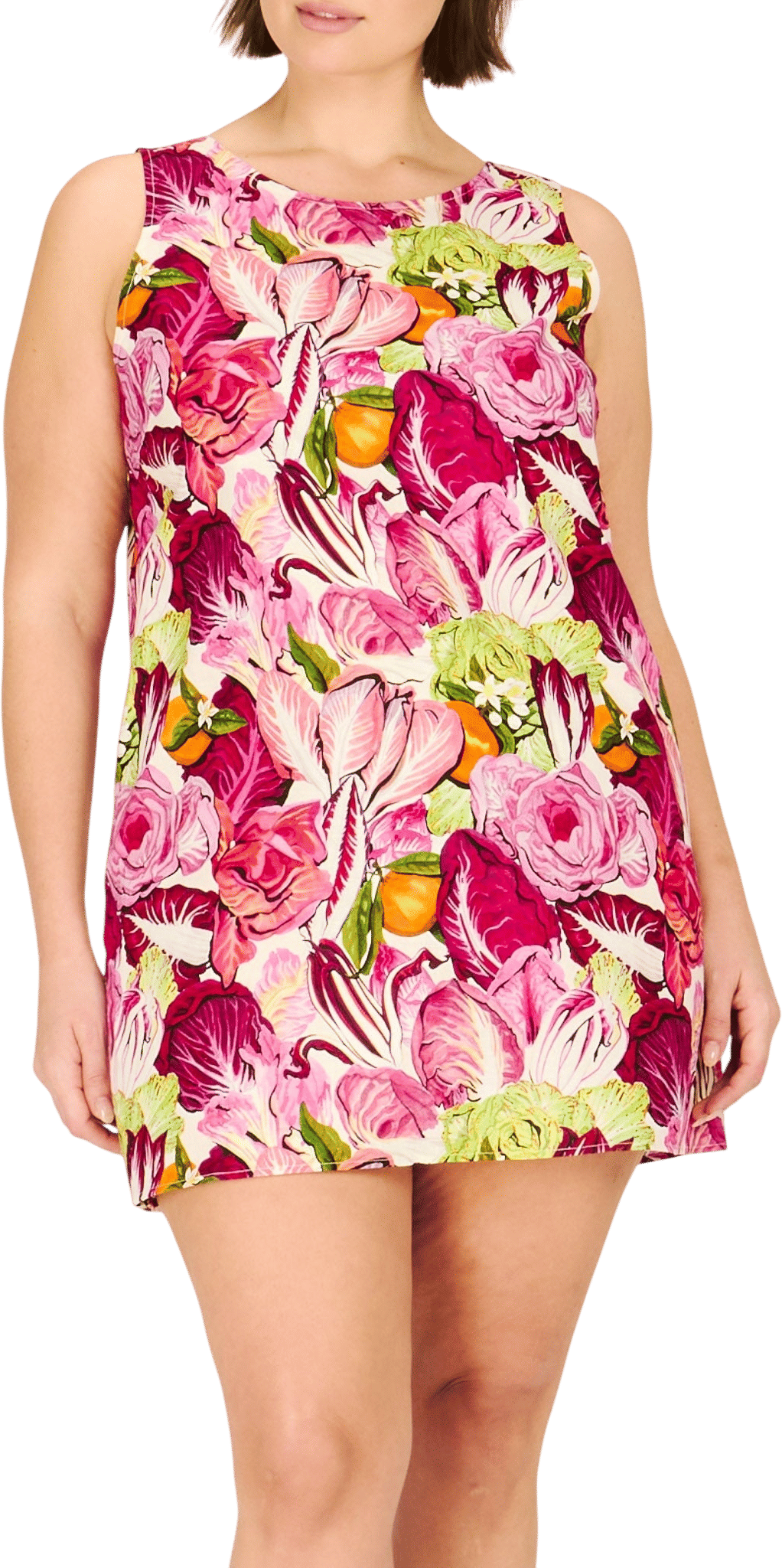 Lola Dress in Radicchio & Citrus