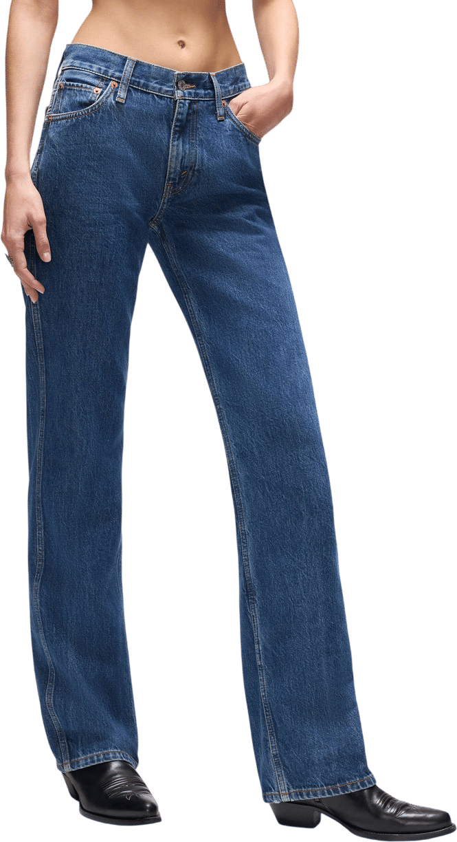 RE/DONE 90s Mid Rise Loose in Rustic Indigo