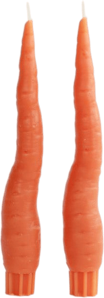 Carrot Beeswax Taper Candles