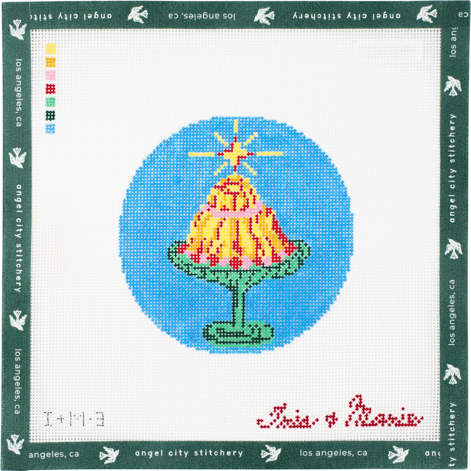 Celebration Cake Needlepoint Canvas