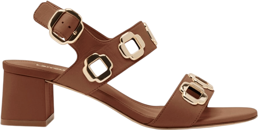 Milan Sandal in Caramel Leather