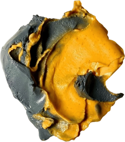 AWAN black sesame + marigold ice cream