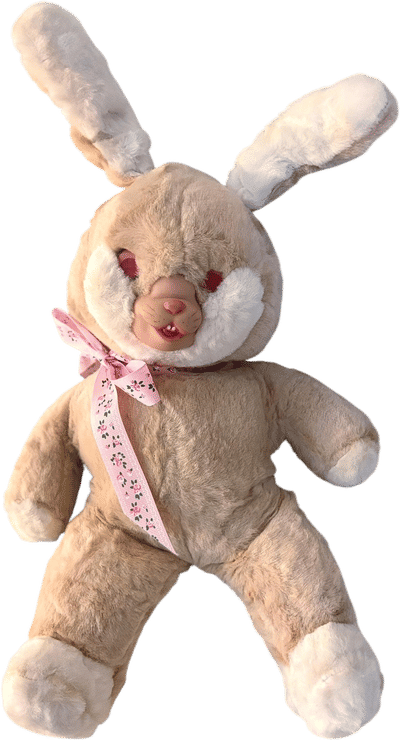Vintage Rushton Bunny Music Box Plush