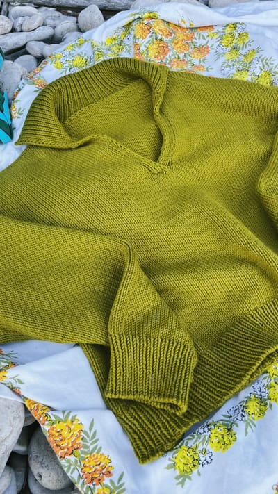 Moon Set Polo Knitting Pattern