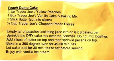 Trader Joe's Peach Dump Cake Recipe
