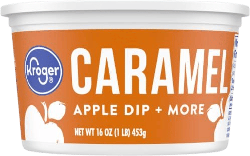 Apple in caramel dip