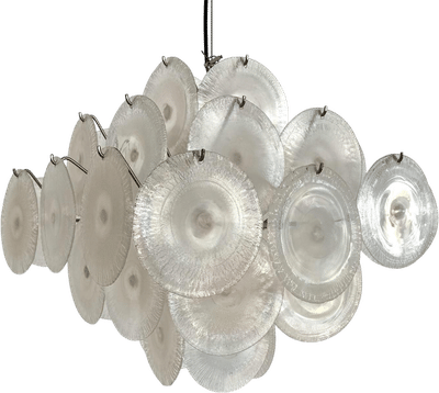 Carlo Nason Murano Rainbow Glass Chandelier