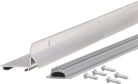 M-D Building Products 81901 36 in. Silver Aluminum L-Shape Commercial Screw-on Under Door Seal