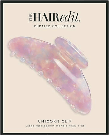 the hair edit claw clip unicorn