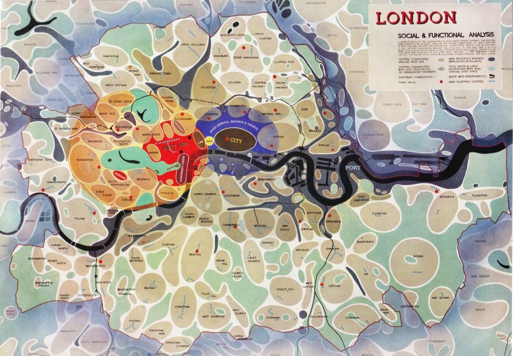 Social-and-Functional-Map of London 1943