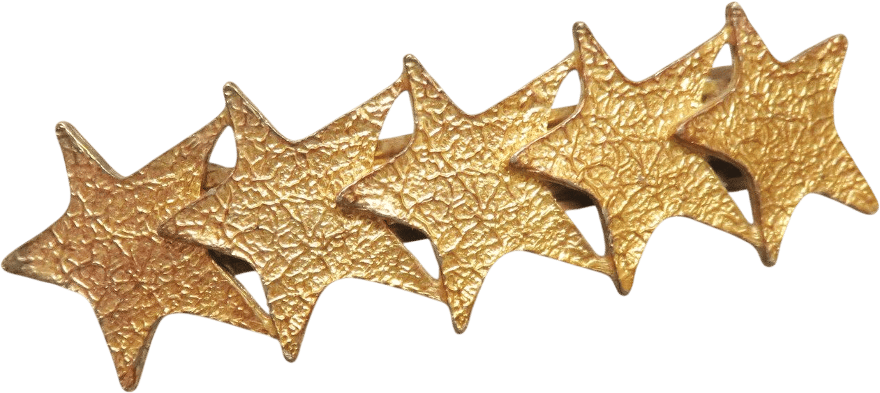 Golden Star Hair Barrette