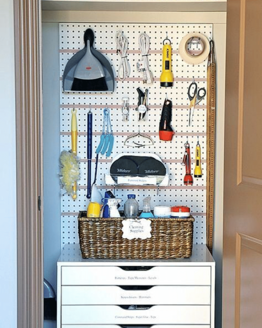 Turn a closet into a mini garage.