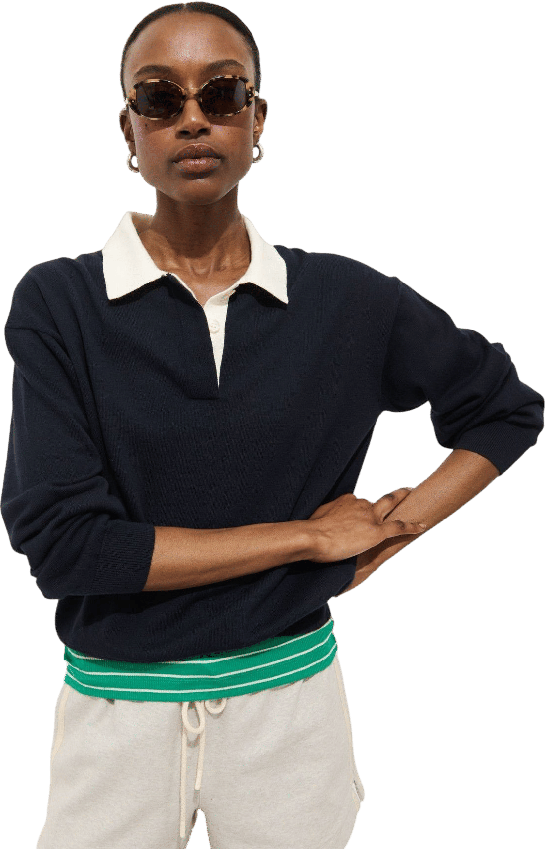 Bond St Polo in Cotton Cashmere