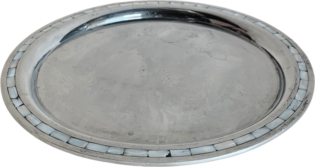 Vintage 1990s Mother of Pearl Platter