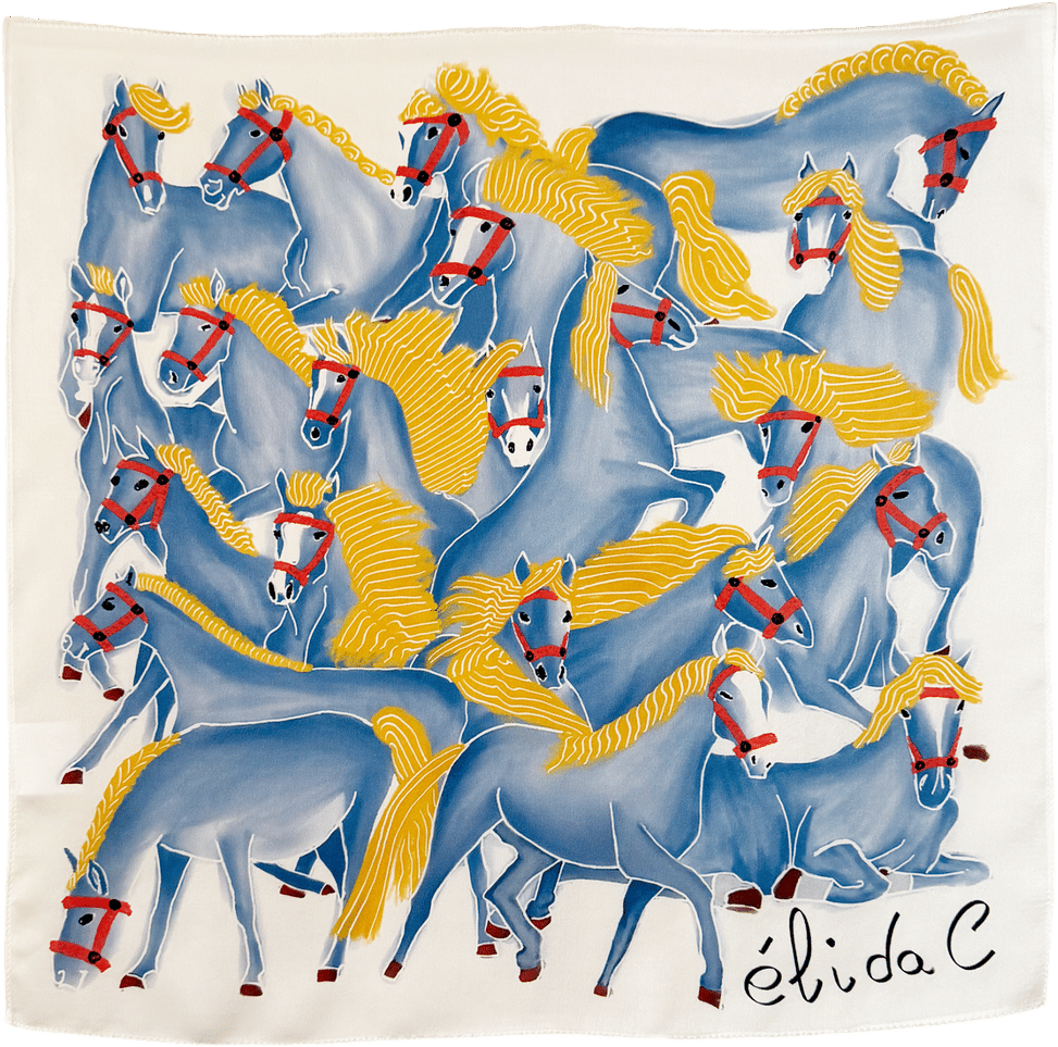 Horses Silk Bandana