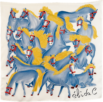 Horses Silk Bandana