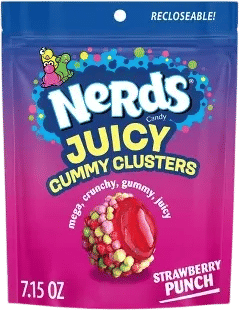 nerds juicy gummy clusters