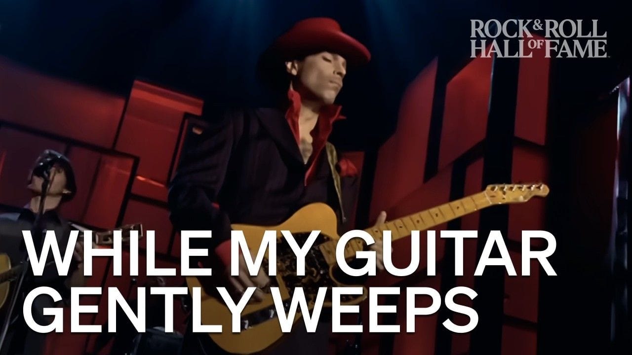 Prince, Tom Petty, Steve Winwood - While My Guitar Gently Weeps (Rock Hall 2004)