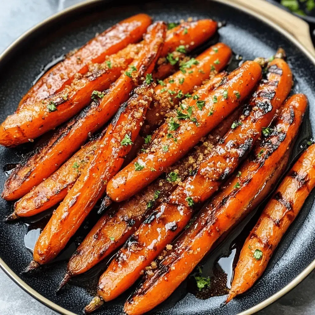 Grilled Carrots With Honey Brown Sugar Glaze