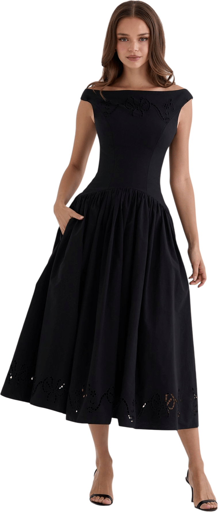 audrey-esque black dress
