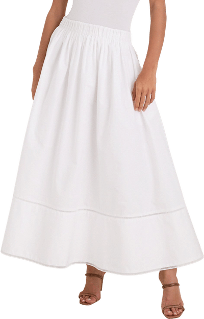 White Circle Skirt